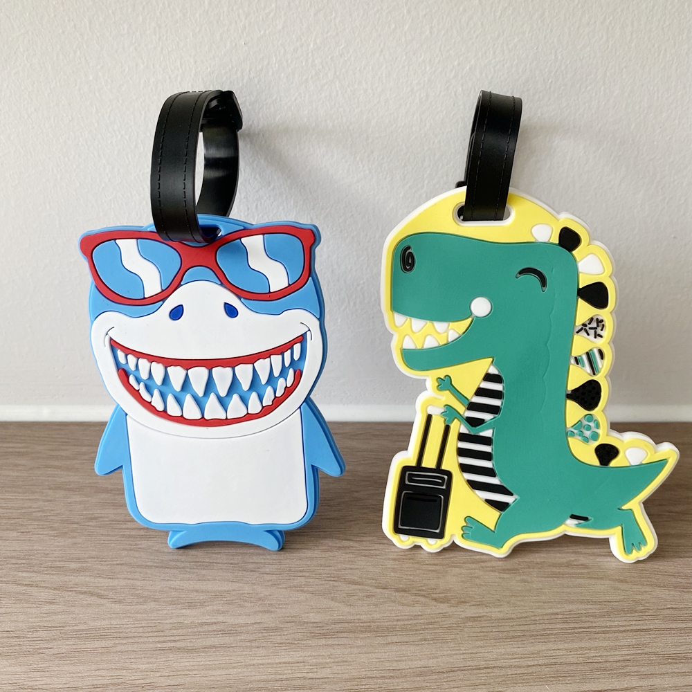 Travel Accessories International - 1pc/2pcs Travel Cute Dinosaur Luggage Tag