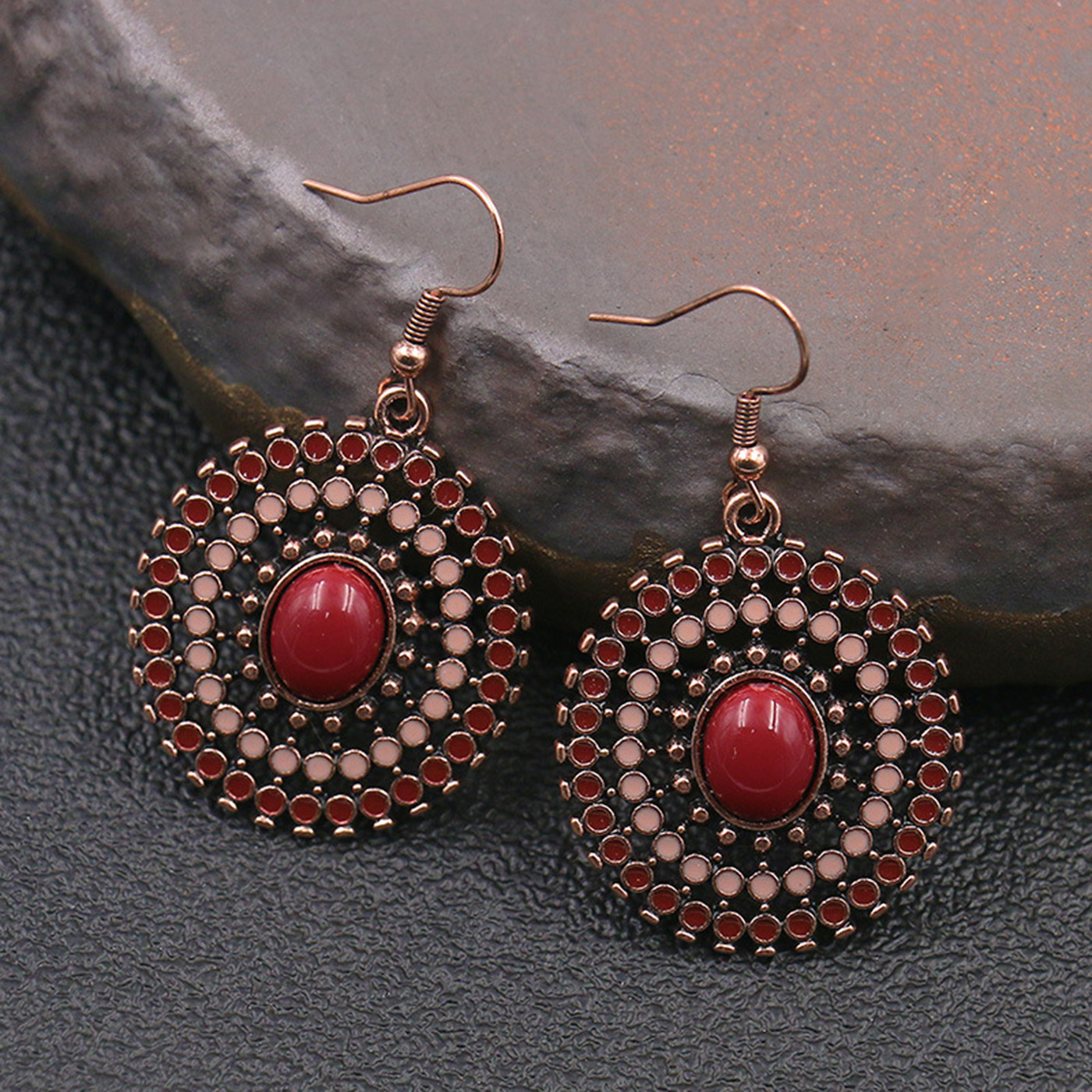 Travel Accessories Dropshipping - Bohemian style women vintage red copper