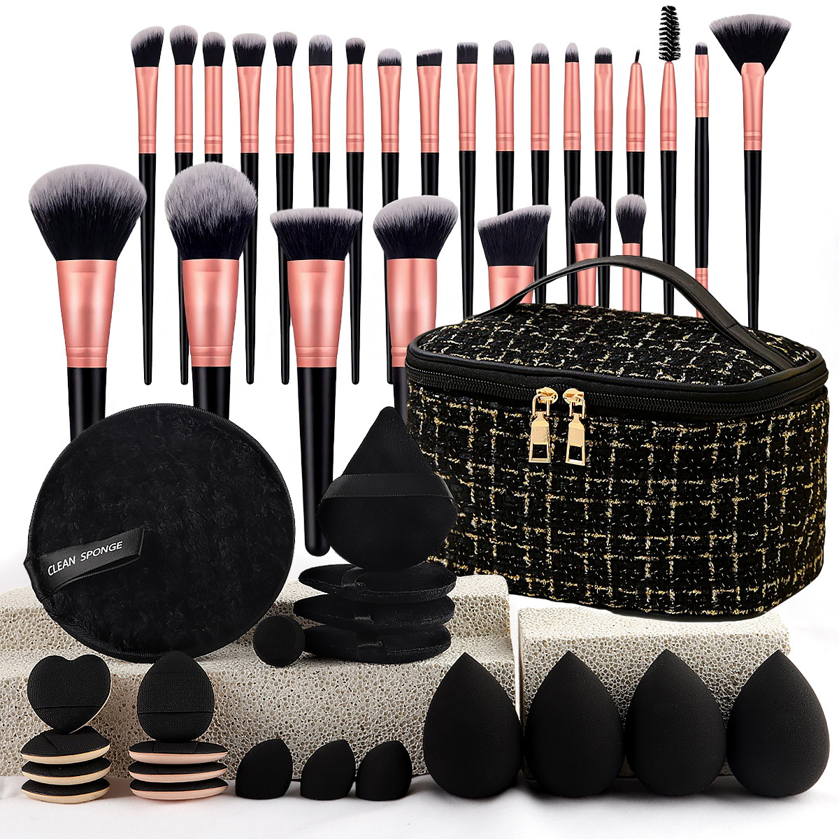 Travel Accessories And Bags - Makeup Brush Set Chic Fragrance Style