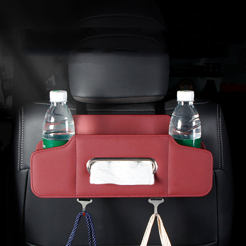 Travel Accessories For Car - Car Backseat Organizer with Cup Holder