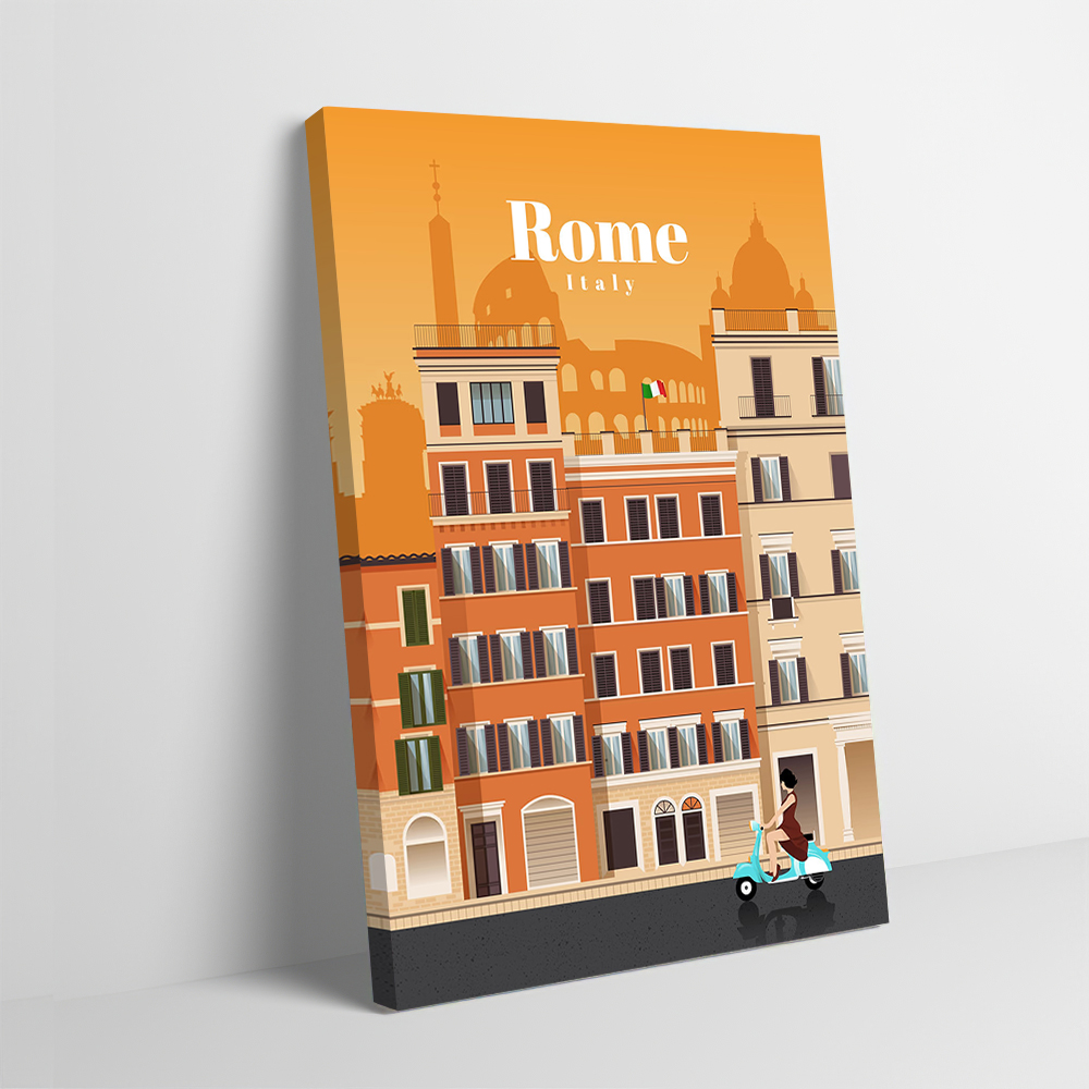 Travel Accessories Rome - Travel to Rome Printing Poster Customizable
