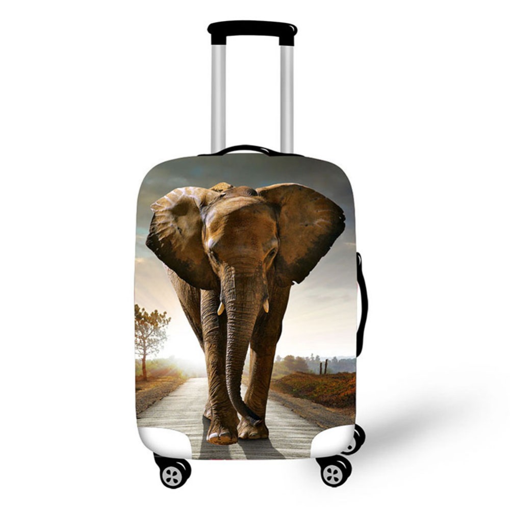 Travel Accessories To 3D Print - 3D Elephant pattern print travel luggage