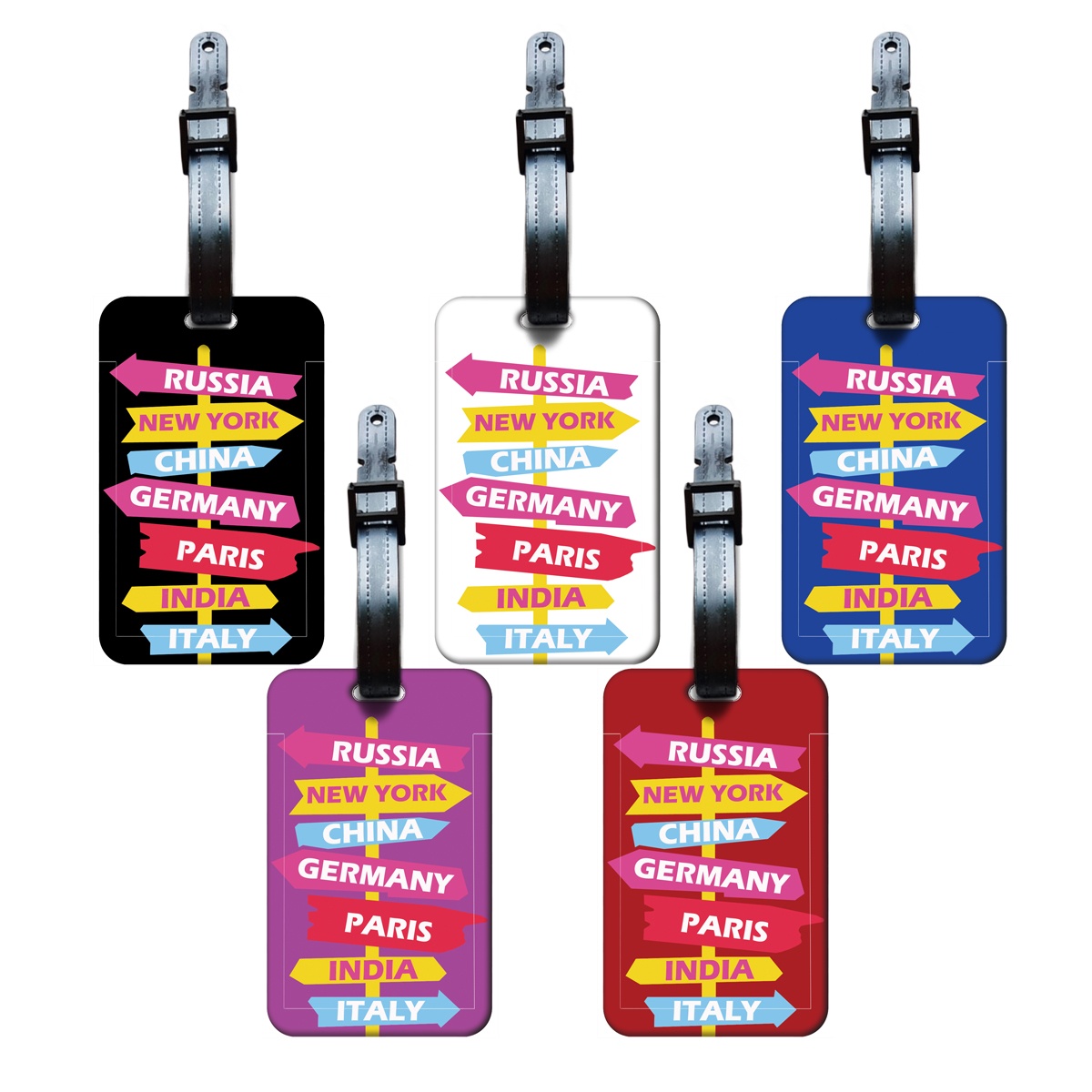Travel Accessories International - Creative Road Sign Indication Luggage Tags