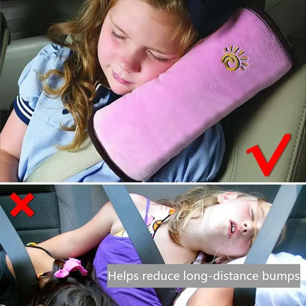 Travel Accessories With Kids - Adjustable Universal Car Seat Belt Pillow