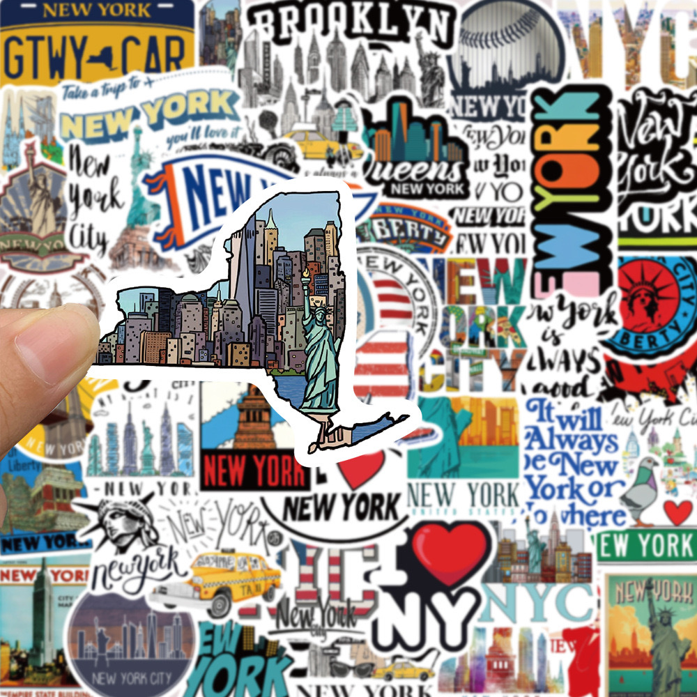 10/50PCS Cute New York City St - Travel Accessories New York ulasan dan harga