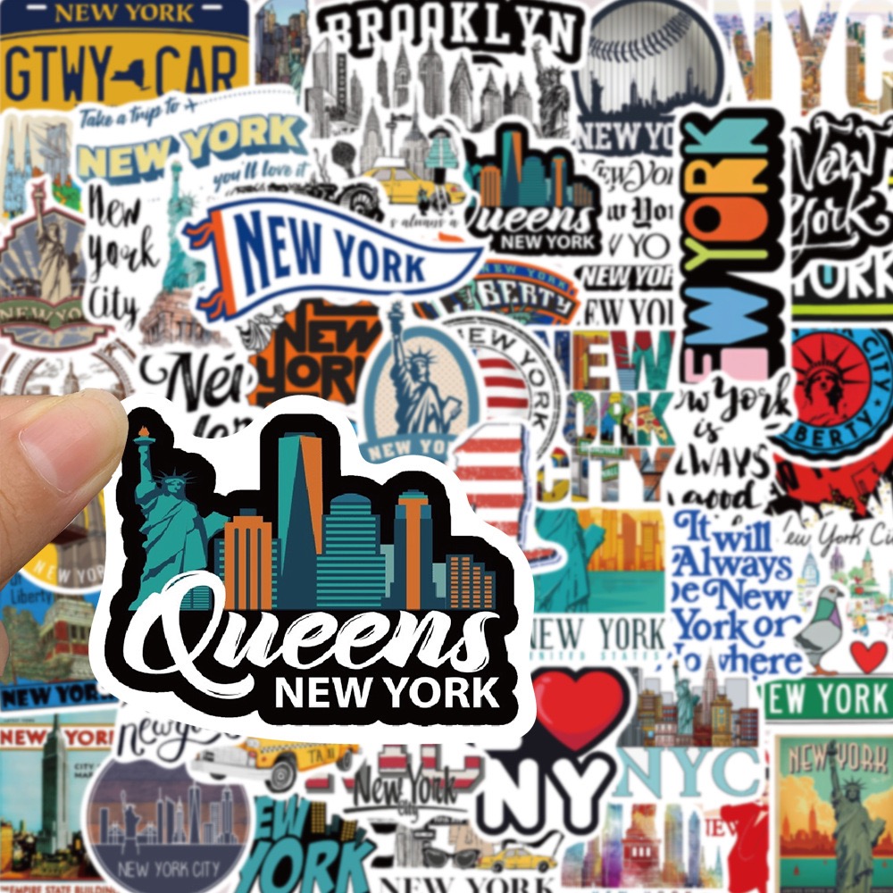 10/50PCS Cute New York City St - Travel Accessories New York ulasan dan harga