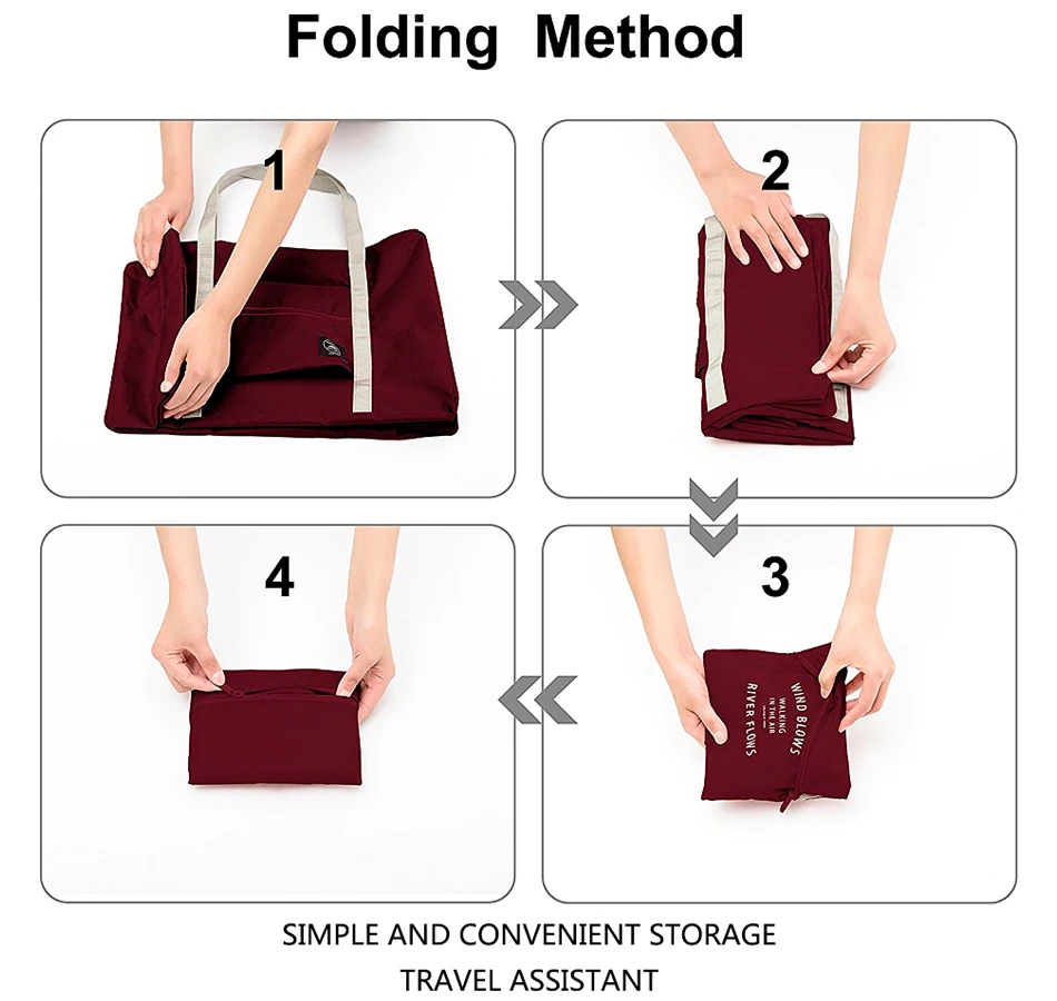 Foldable Luggage Clothes Stora - Travel Accessories Organiser ulasan dan harga