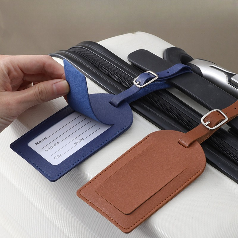 Women Men Luggage Tags PU Leat - Travel Accessories International ulasan dan harga