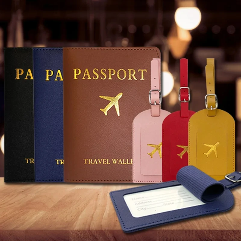 PU Leather Luggage Tag Passpor - Travel Accessories In Bulk ulasan dan harga