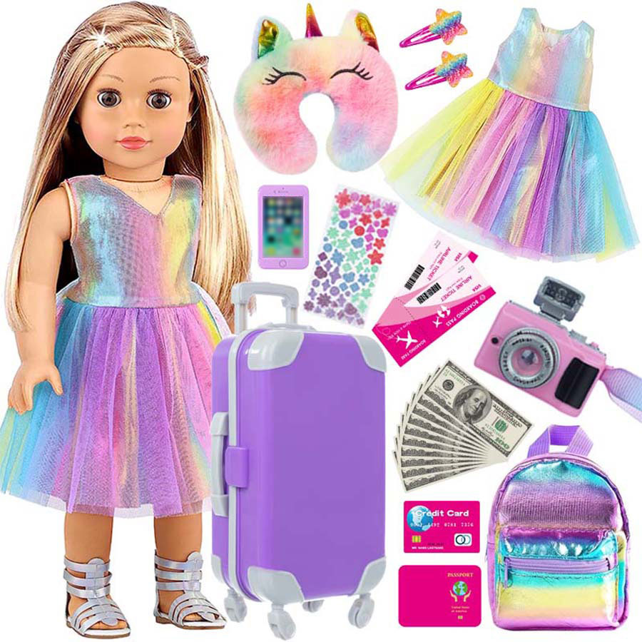 18inch Doll Clothes and Access - Travel Accessories With Kids ulasan dan harga