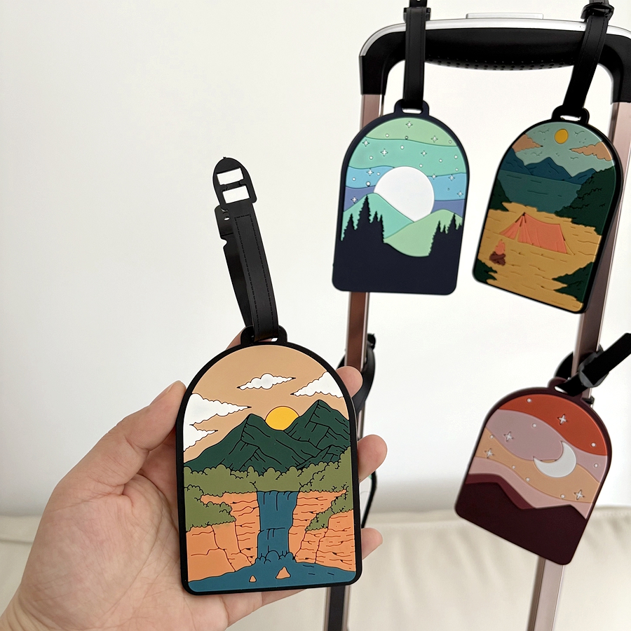 1/3/6pcs landscape luggage tag - Travel Accessories International ulasan dan harga