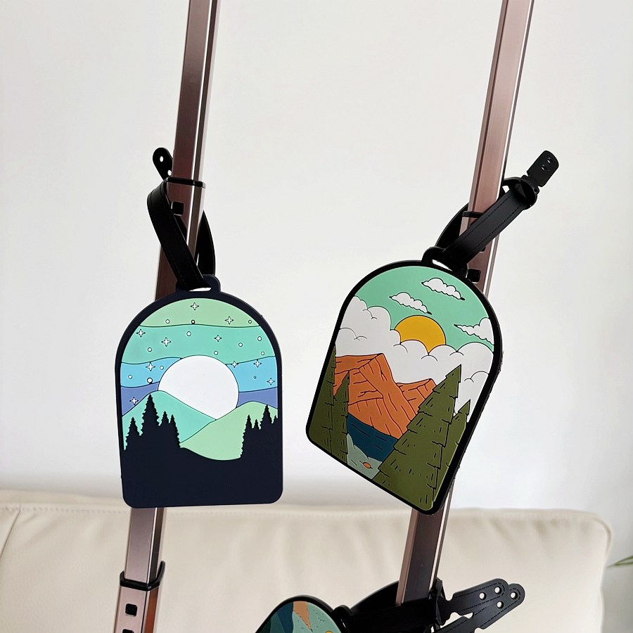 1/3/6pcs landscape luggage tag - Travel Accessories International ulasan dan harga