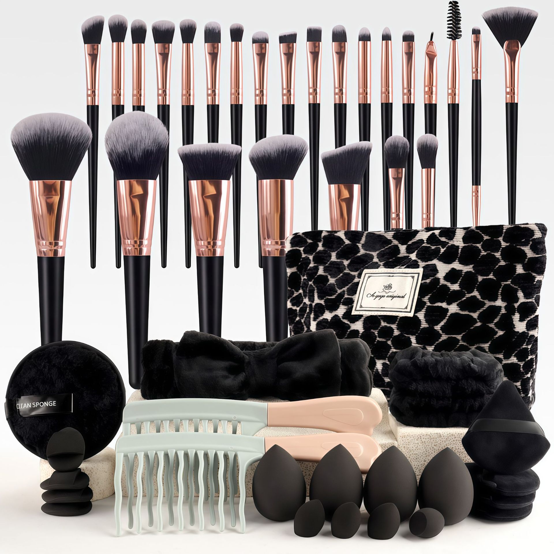 Makeup Brush Set Chic Fragranc - Travel Accessories And Bags ulasan dan harga
