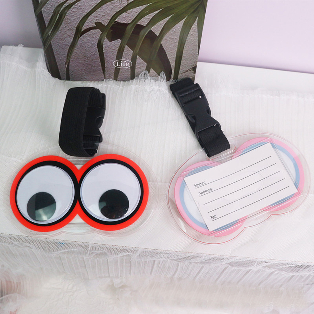 Cute Eyes Luggage Tags Funny S - Travel Accessories International ulasan dan harga