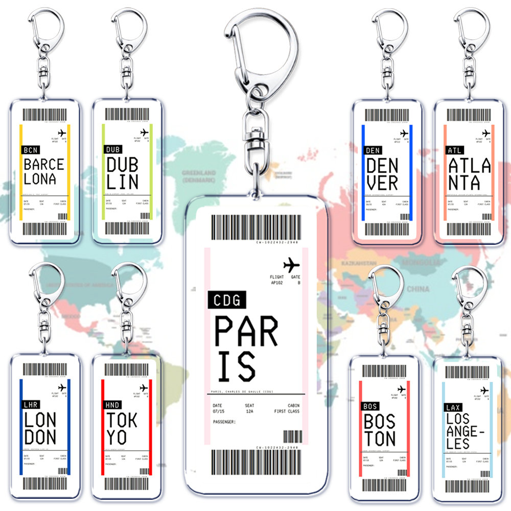 Plane Ticket Boarding Pass Key - Travel Accessories New York ulasan dan harga
