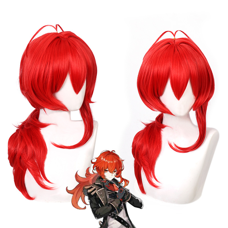 Genshin Impact Diluc Cosplay W - Travel Accessories Men ulasan dan harga