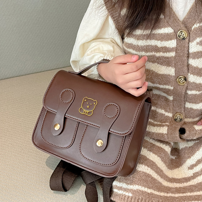 Bear Kids Backpack PU Leather  - Travel Accessories With Kids ulasan dan harga