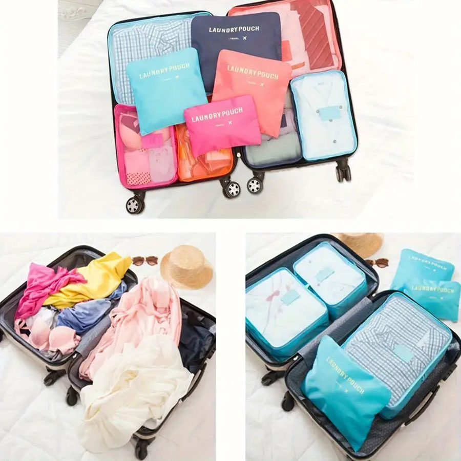 6pcs Travel Organizer Storage  - Travel Accessories Organiser ulasan dan harga
