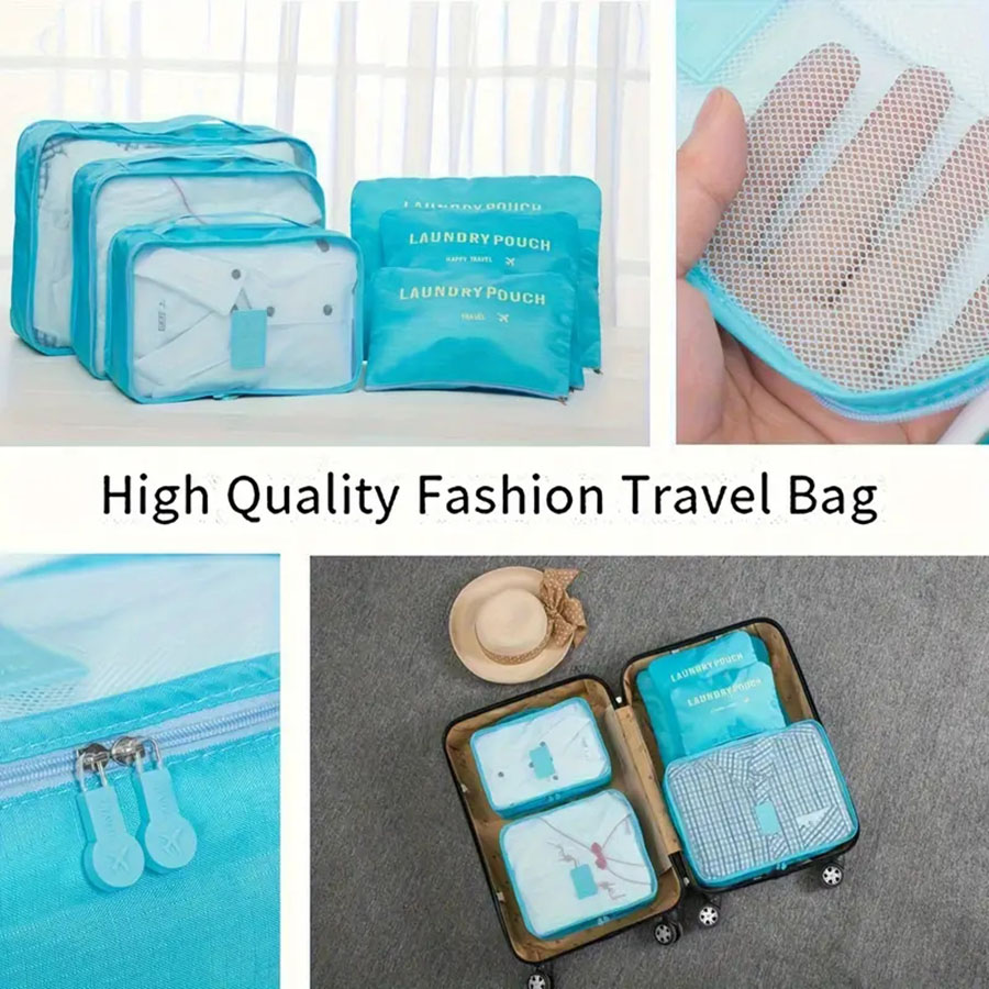 6pcs Travel Organizer Storage  - Travel Accessories Organiser ulasan dan harga