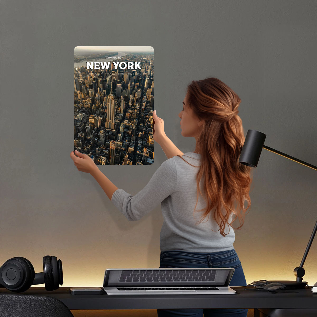 New York Travel Print Metal Si - Travel Accessories New York ulasan dan harga