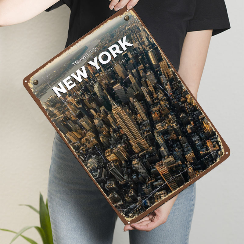 New York Travel Print Metal Si - Travel Accessories New York ulasan dan harga