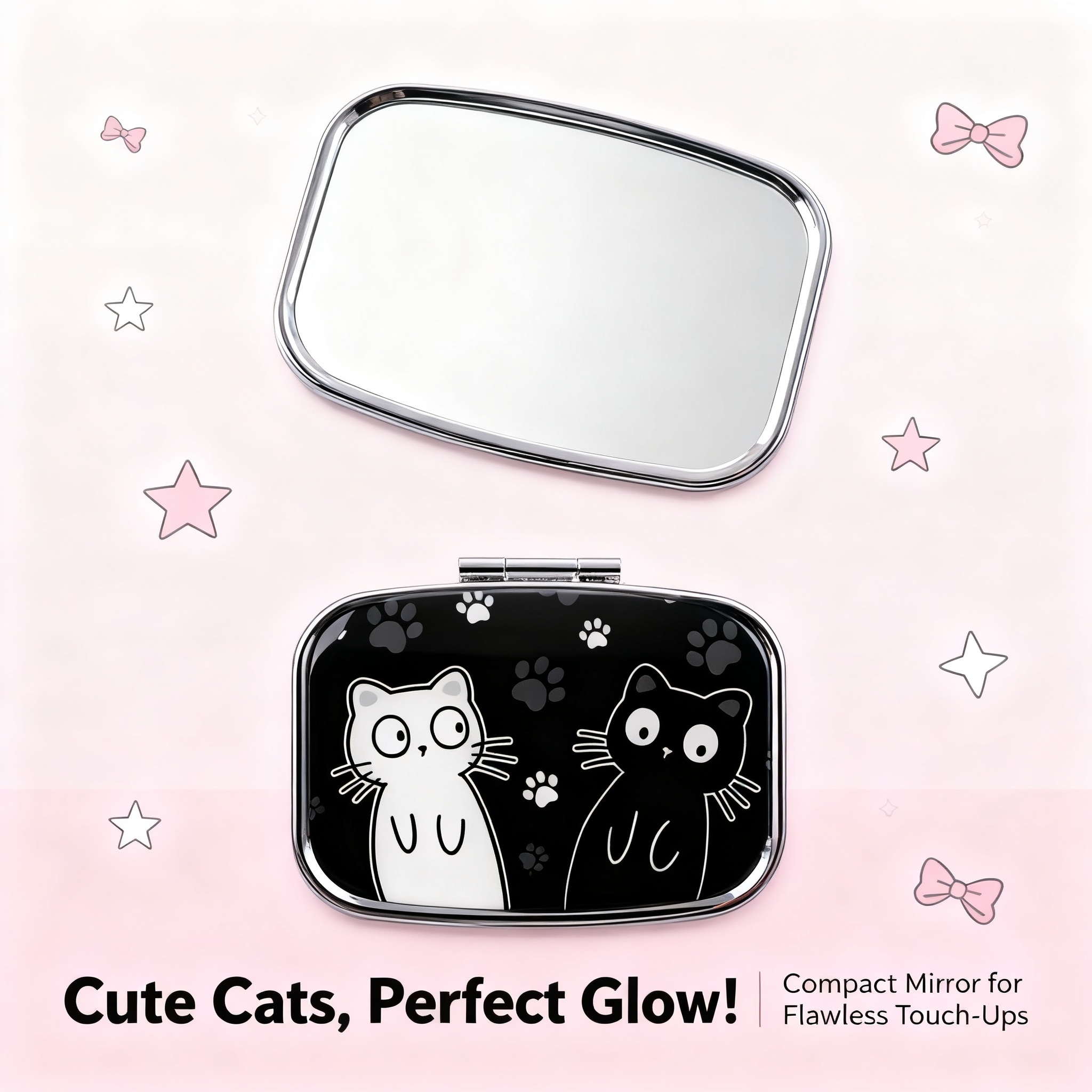 Cartoon Black And White Cat Tr - Travel Accessories In Bulk ulasan dan harga