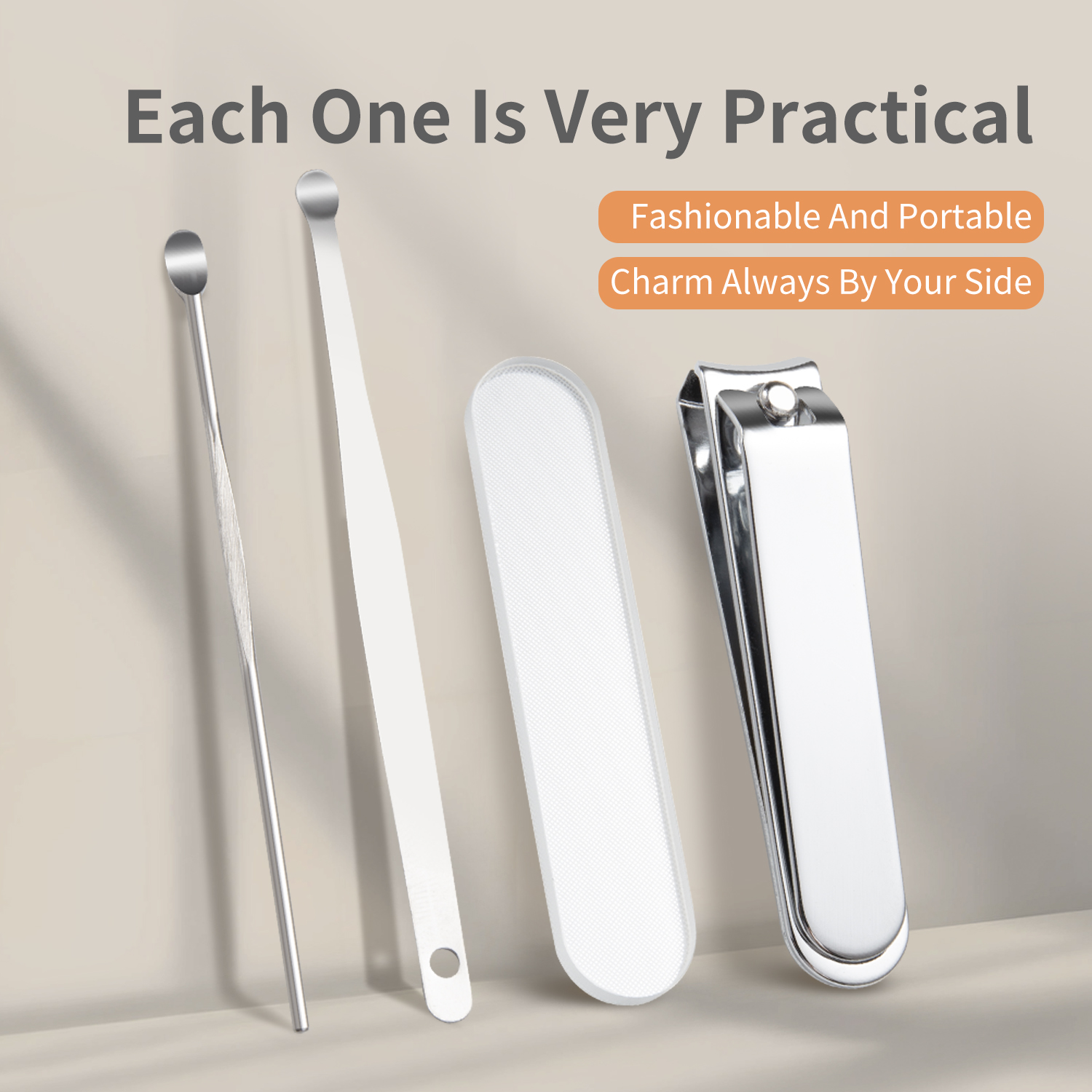 4PCS Nail Clipper Set Nano Gla - Travel Router Accessories ulasan dan harga