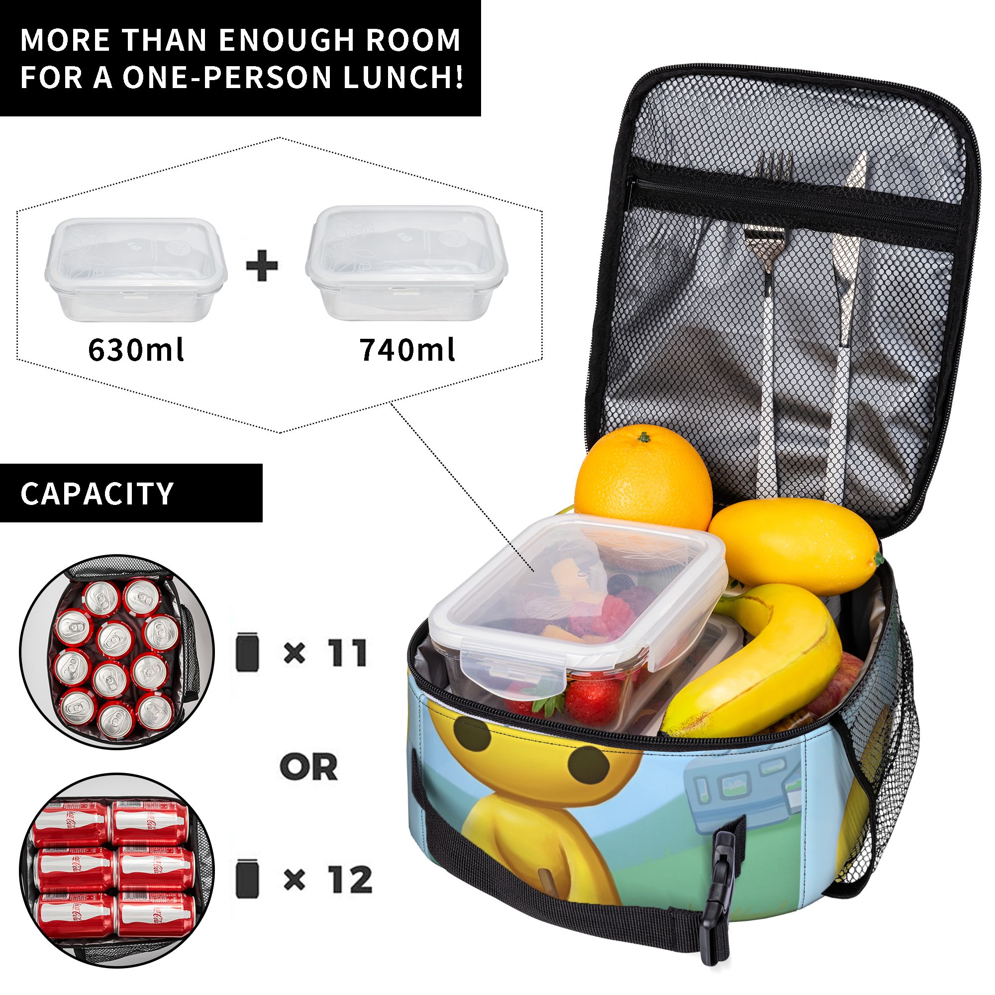 Insulated Lunch Boxes Wobbly L - Travel Accessories Online ulasan dan harga