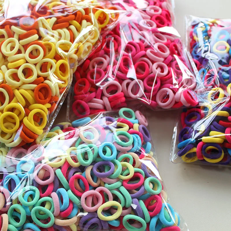 100/300/500Pcs Hair Bands for  - Travel Accessories With Kids ulasan dan harga
