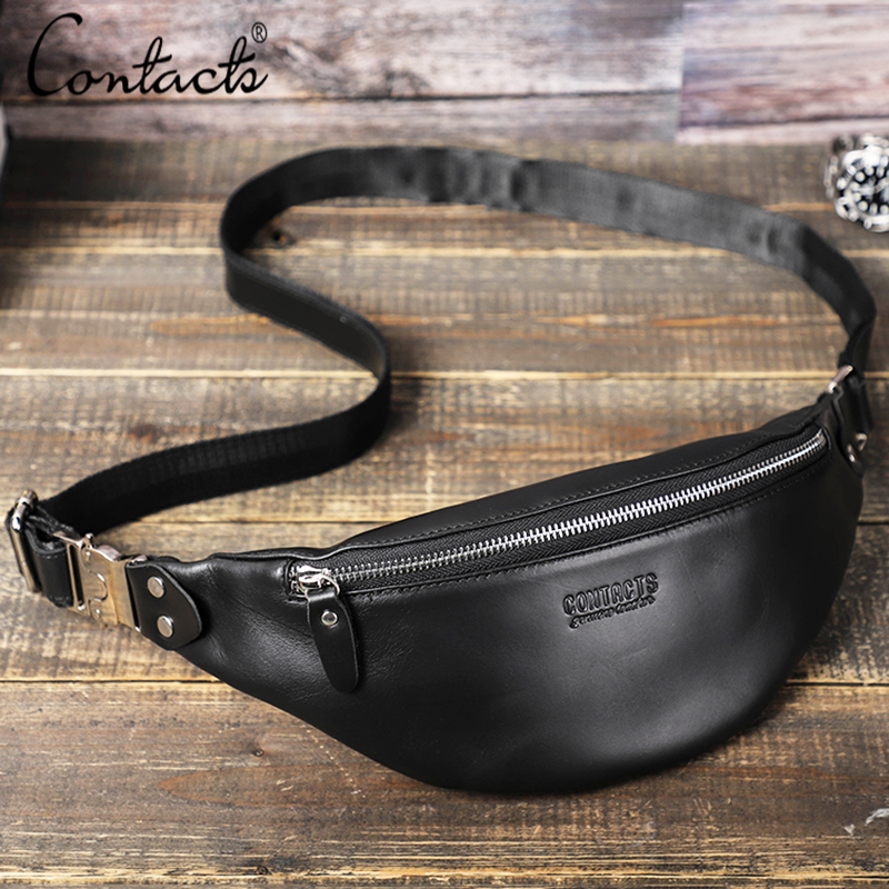 CONTACT'S Men Waist Packs Genu - Travel Accessories Men ulasan dan harga