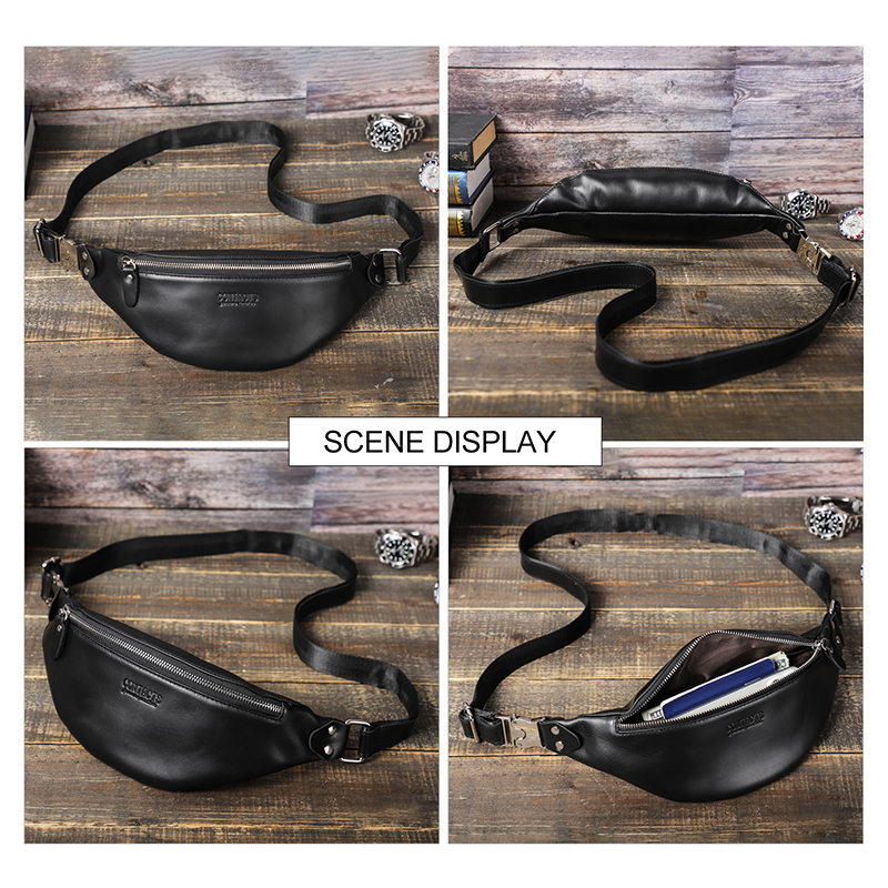 CONTACT'S Men Waist Packs Genu - Travel Accessories Men ulasan dan harga