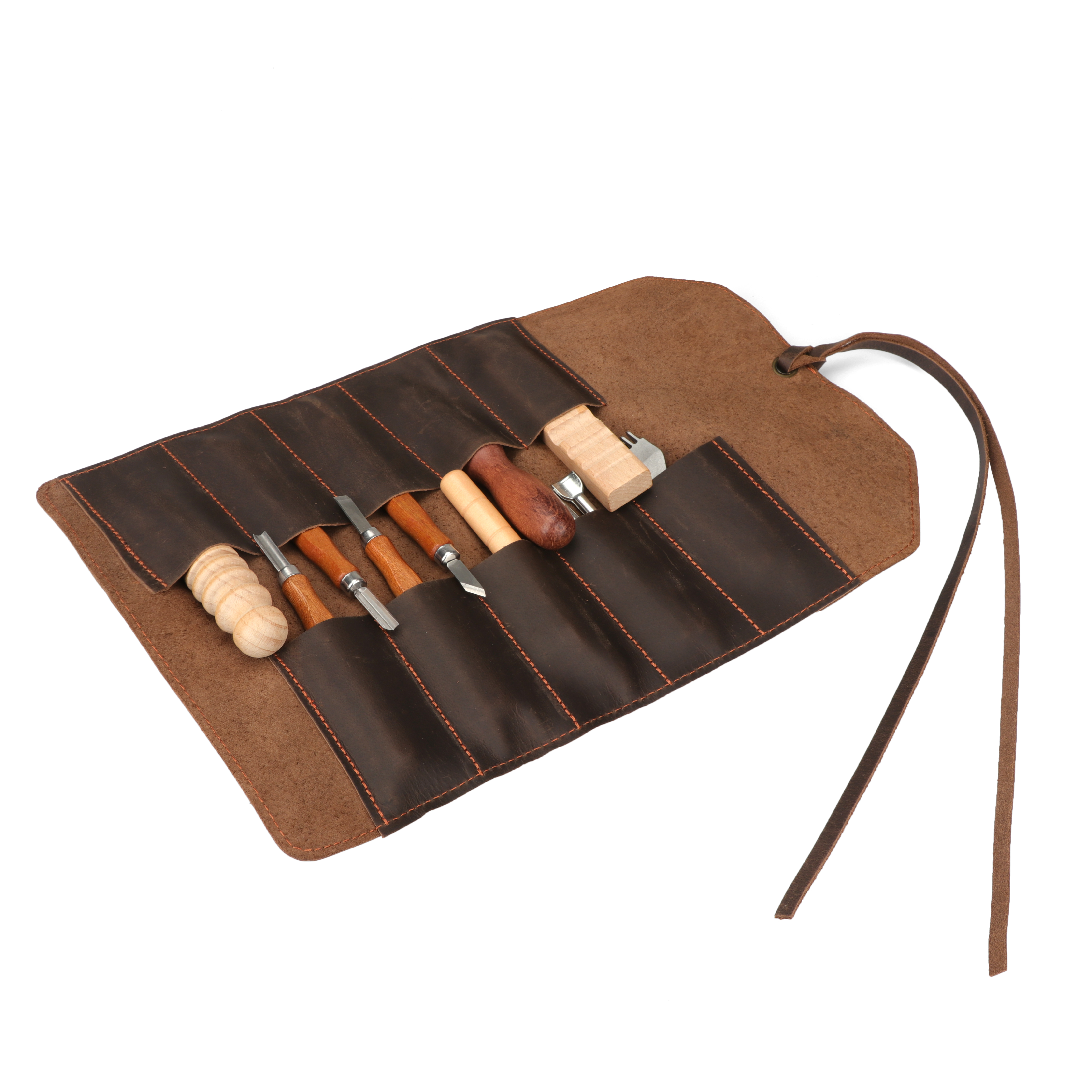 Tourbon Leather Tools Roll Up  - Travel Router Accessories ulasan dan harga