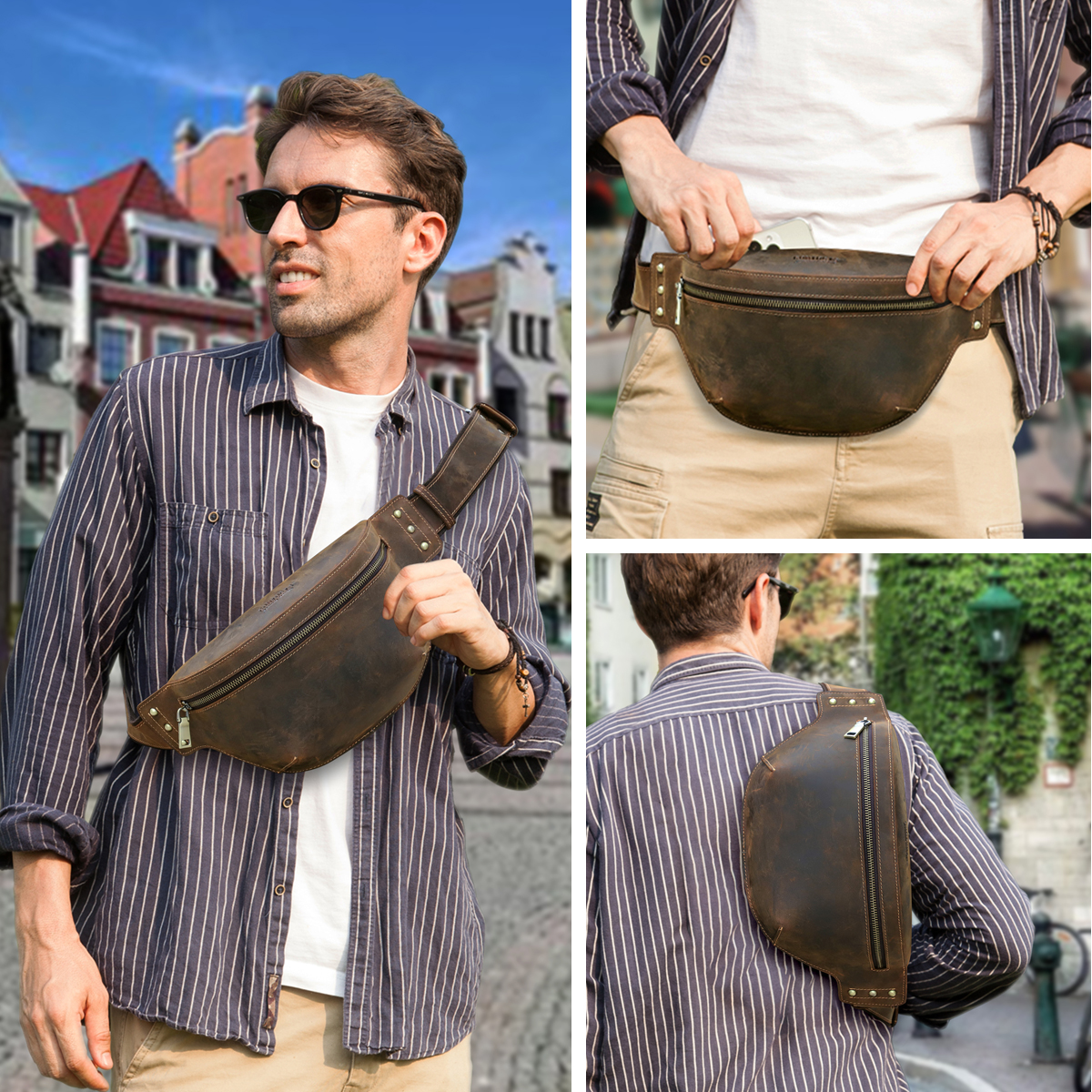 CONTACT'S Genuine Leather Wais - Travel Accessories Men ulasan dan harga