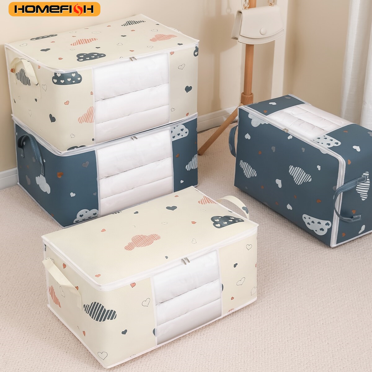 HOMEFISH Quilt Storage Bag Mul - Travel Accessories Organiser ulasan dan harga
