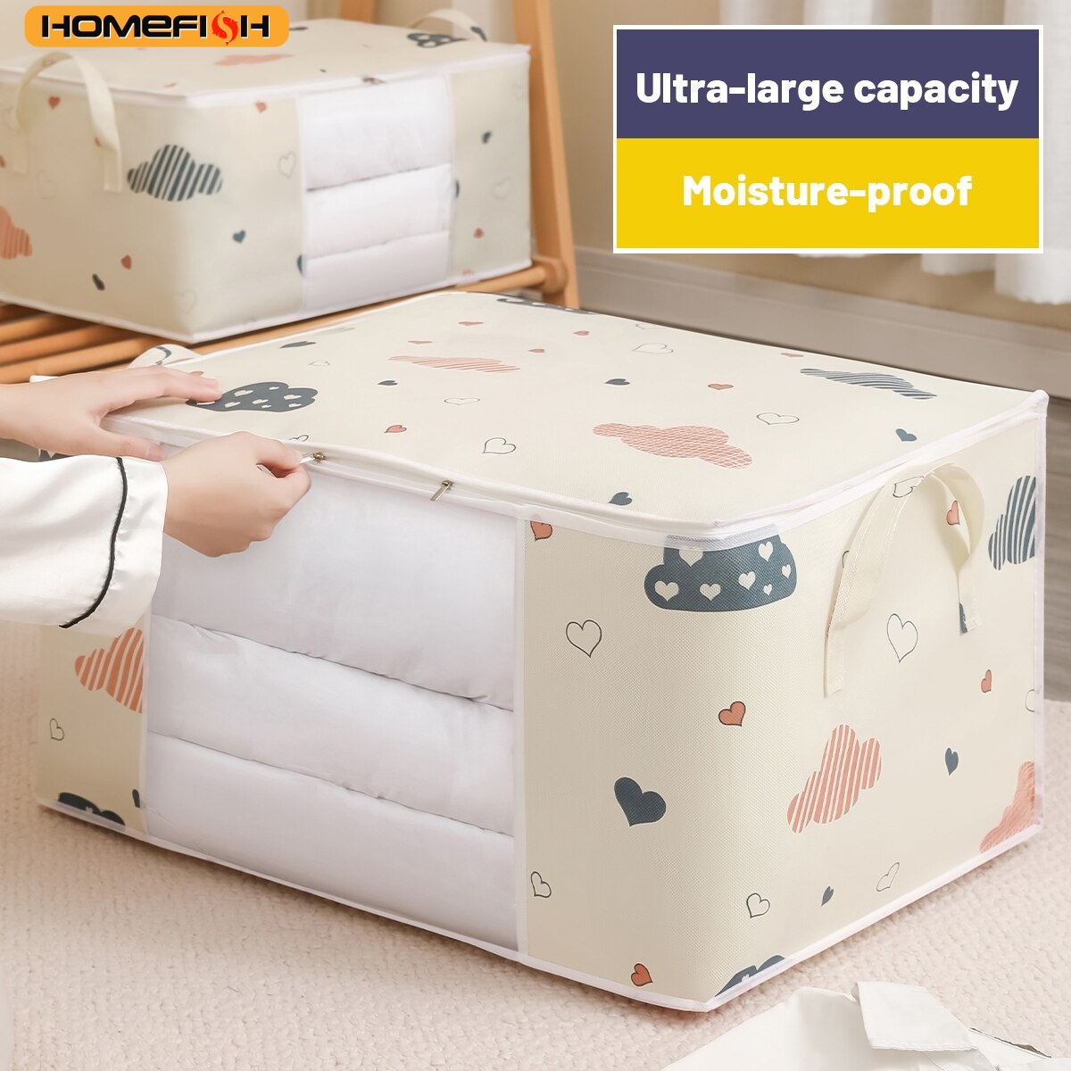 HOMEFISH Quilt Storage Bag Mul - Travel Accessories Organiser ulasan dan harga