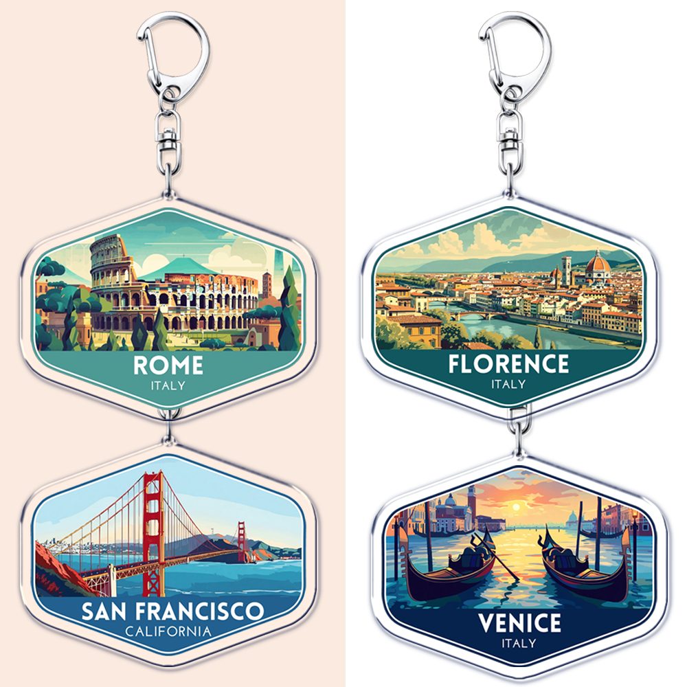 Vintage Travel Souvenir Destin - Travel Accessories Rome ulasan dan harga