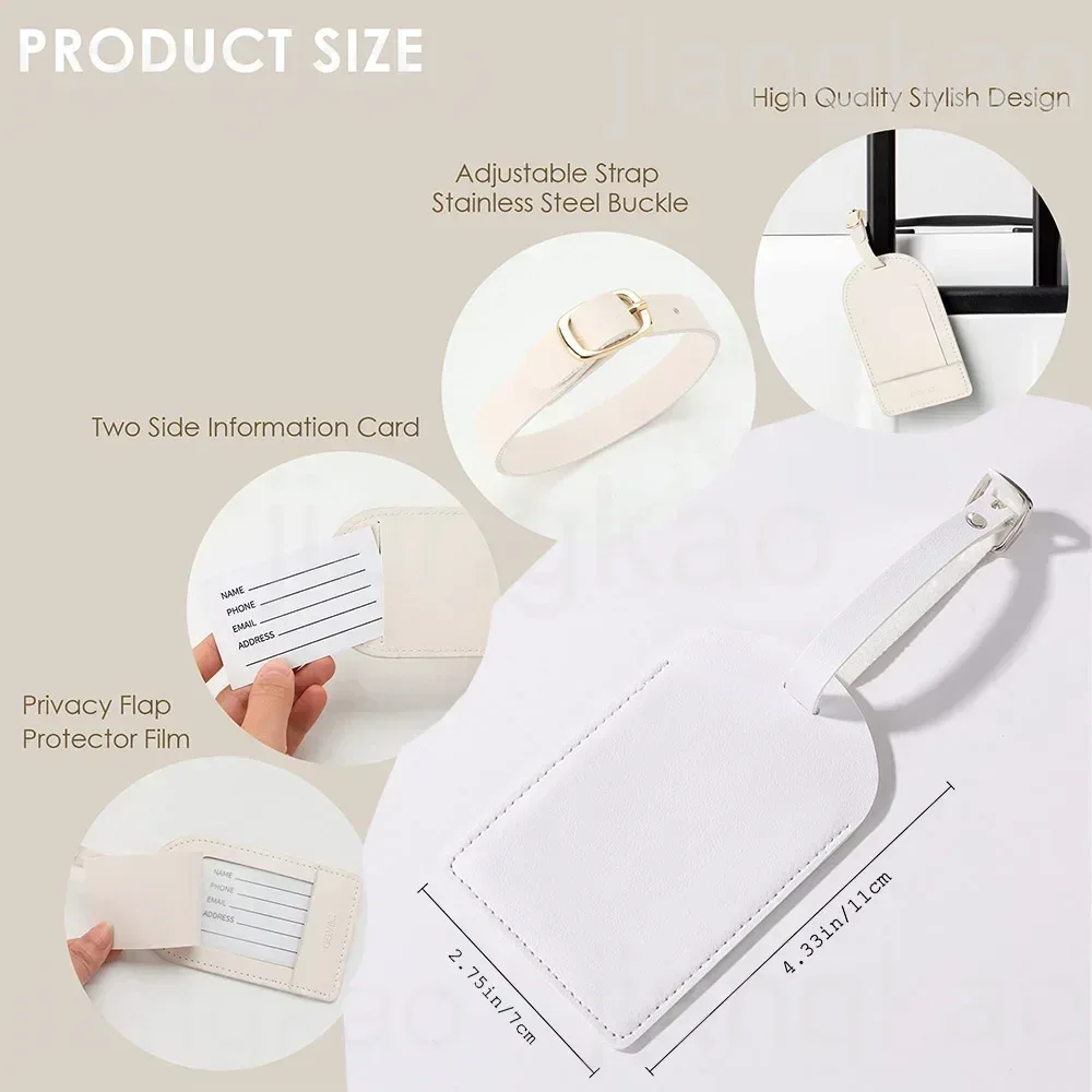 Personalized PU Luggage Tag He - Travel Accessories International ulasan dan harga