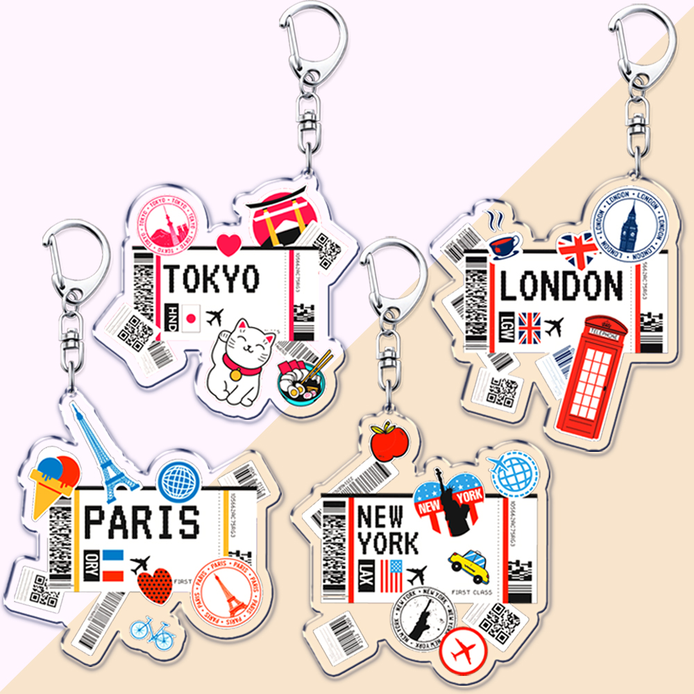 Hot Boarding Pass Keychains fo - Travel Accessories New York ulasan dan harga