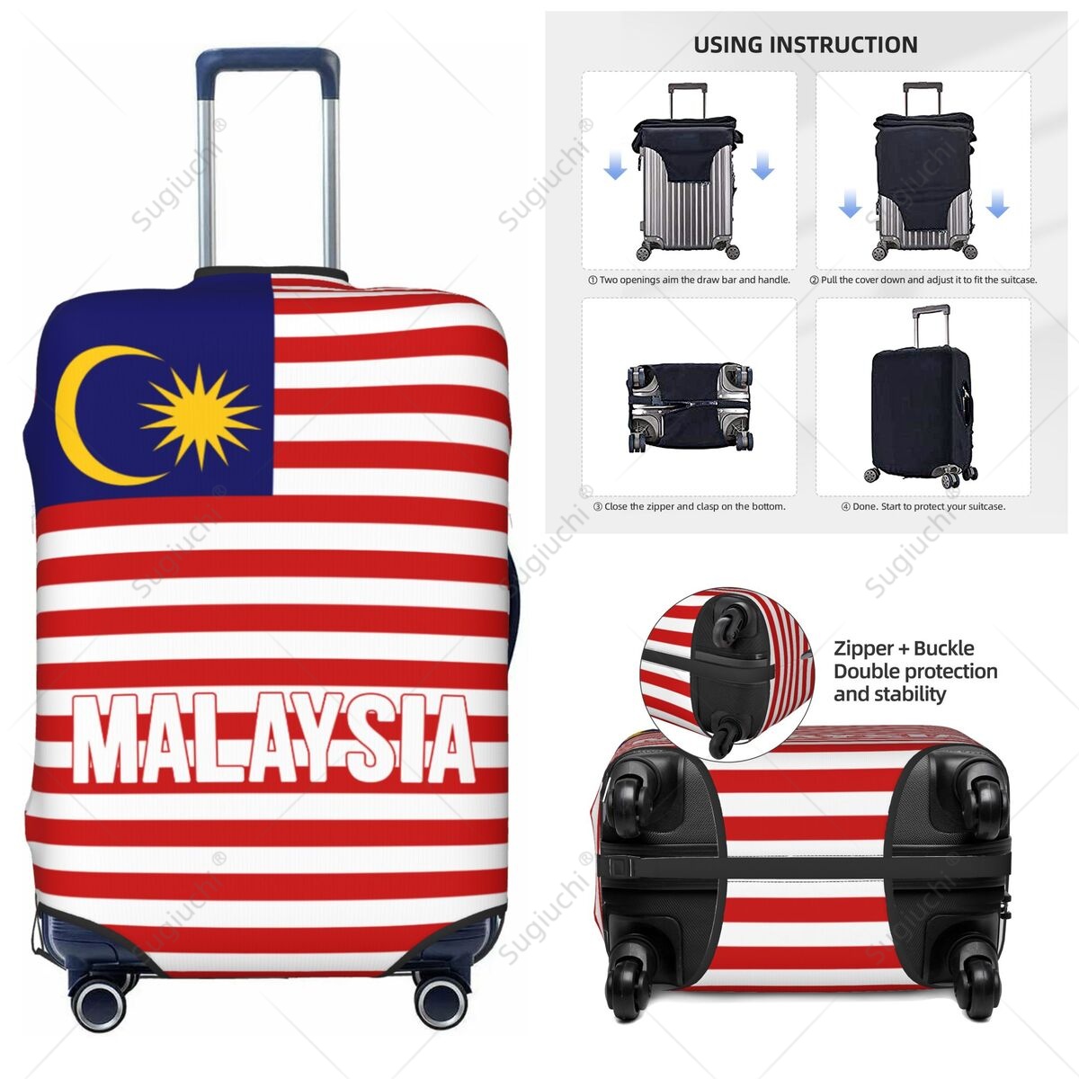 Malaysia Flag Luggage Cover Su - Travel Accessories Malaysia ulasan dan harga
