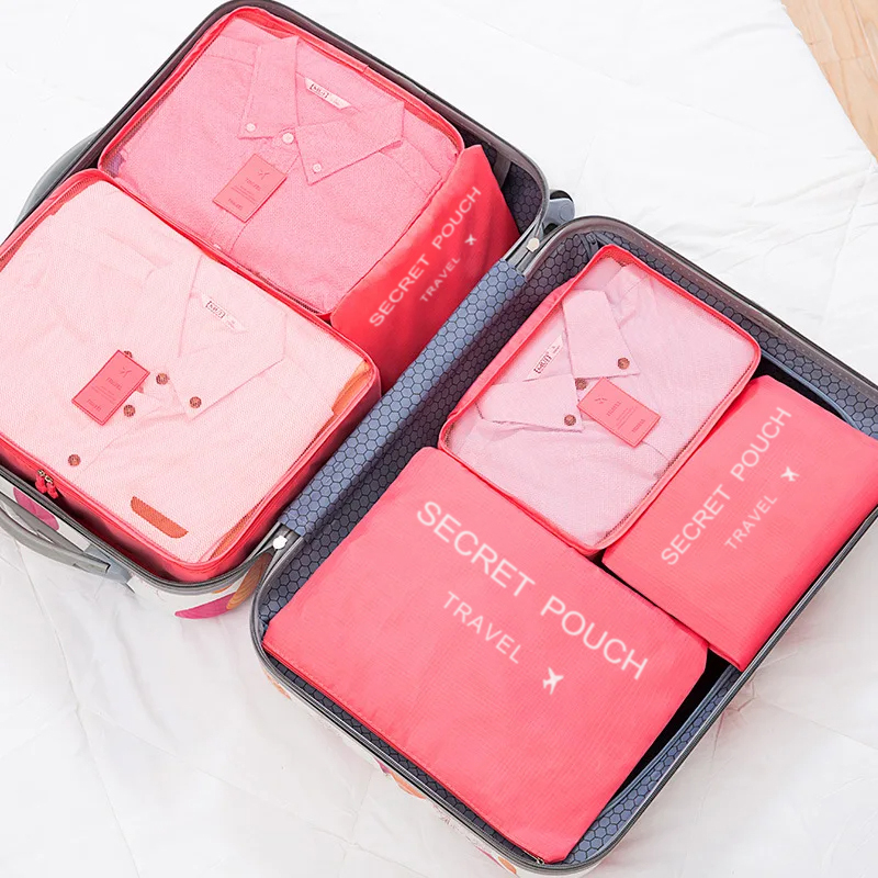 6pcs Travel Storage Bag Large  - Travel Accessories Organiser ulasan dan harga