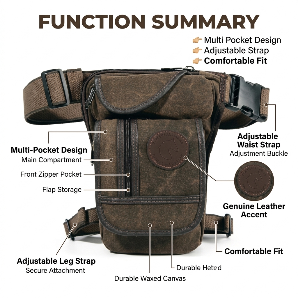 Motorcycle Drop Leg Bag Men Ca - Travel Accessories Men ulasan dan harga
