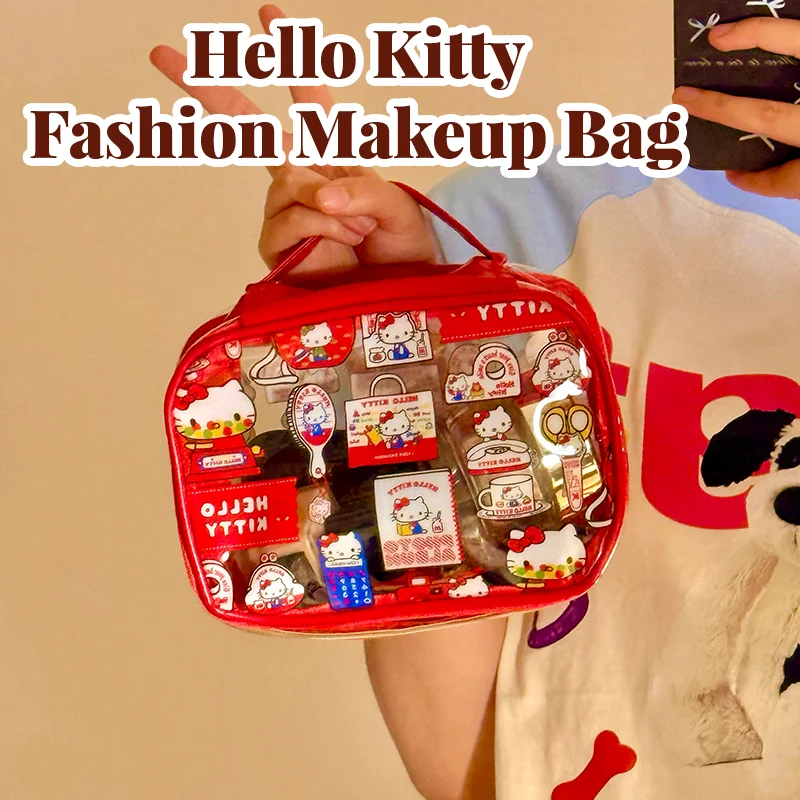 Cute Kitty PVC Cosmetic Bag Wa - Travel Accessories Organiser ulasan dan harga