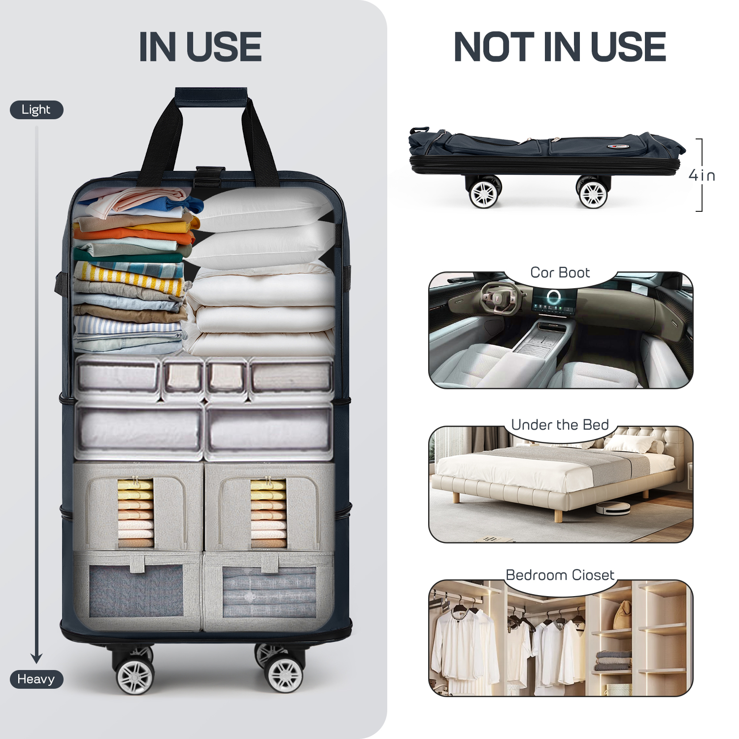 30/36/40 Inch Foldable Expanda - Travel Accessories New York ulasan dan harga